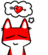 Emoticon Red Fox dans l'amour
